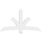 Ekena Millwork Davenport Architectural Grade PVC Gable Bracket, 72"W x 39"H x 2"D x 6"F, 13/12 Pitch GBP072X39X0206DAV00 - alternate 2